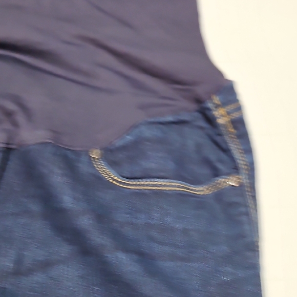 Old Navy Maternity Women's High Rise Dark Blue Jeans - Picture 5 of 9